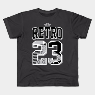 Retro Throwback Cement Grey Kids T-Shirt